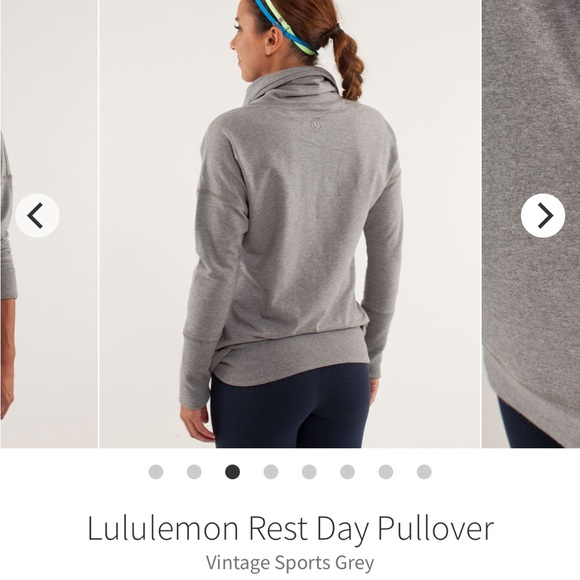 Lululemon Run Rest Day Pullover Sweater Jacket Gray size 2 - Picture 9 of 11